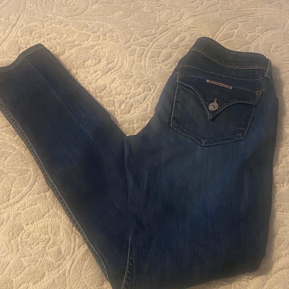 Hudson Jeans Dark Blue Straight Leg Women's Jeans